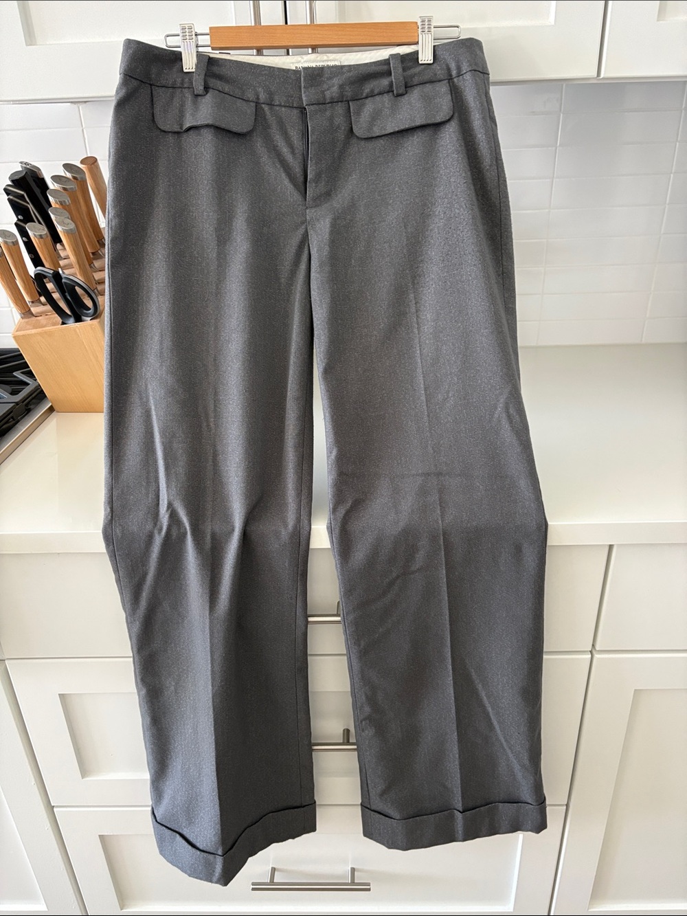 Banana Republic Charcoal Gray Dress Pants